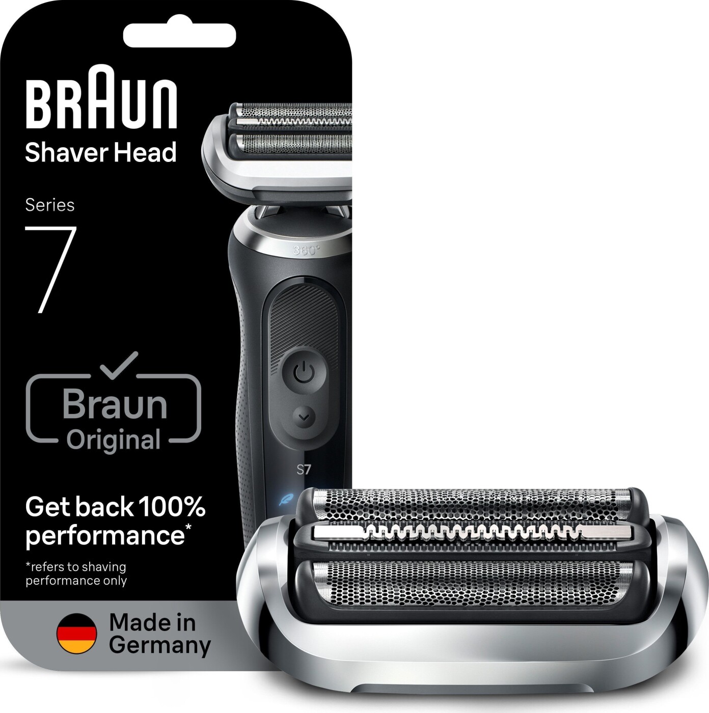 Braun Series Elektrisk Barbermaskine Originalt Reservehoved 74s Silver