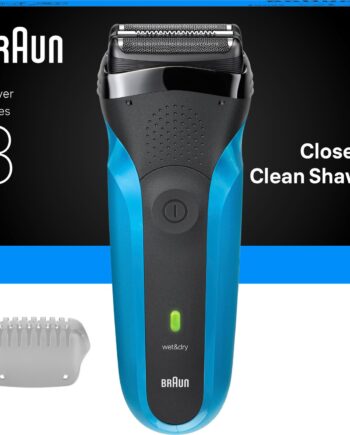 Braun Series Elektrisk Barbermaskine Våd Tørbarbering 310s Blå