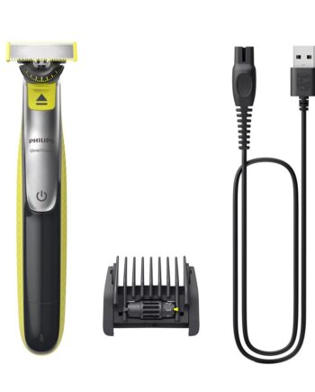Barbermaskine Philips Oneblade 360 Qp2734 Face Charcoal Lime