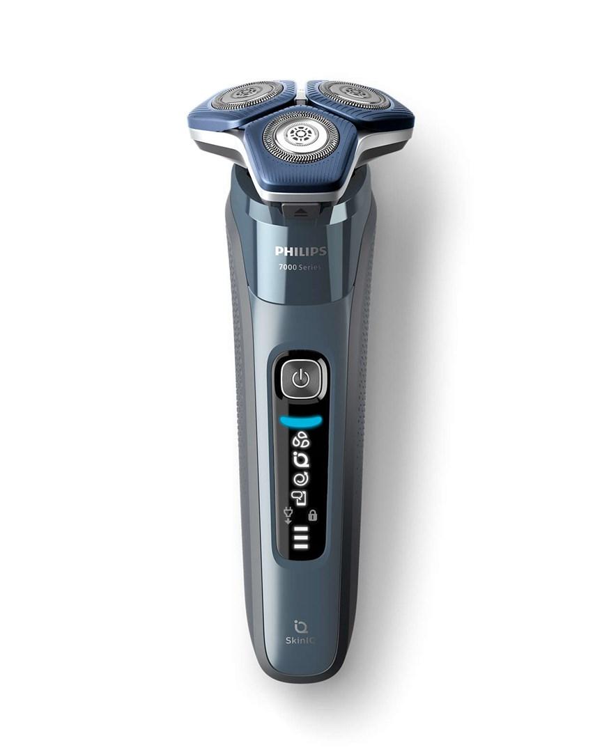 Elektrisk Barbermaskine Philips Shaver Series 7000 S7882 Blå Med Rengøringspod Etui